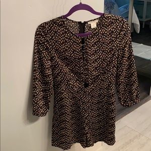 Romper with open front